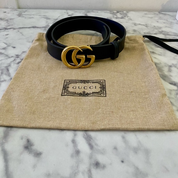 Authentic Gucci GG Marmont Wide Belt - Picture 3 of 3
